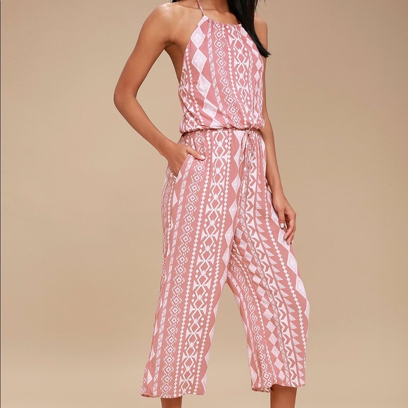 Lulus Pants - LULUS PINK JUMPSUIT